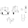 GRADE A1 - Brushed Brass Bath Shower Mixer Tap - Arissa