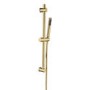 GRADE A1 - Brushed Brass Shower Slider Riser Rail Kit - Arissa