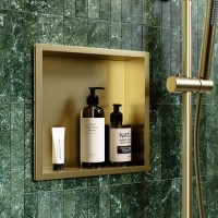 GRADE A1 - Brass Shower Niche 305 x 305mm - Arissa