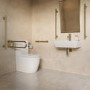 Rectangular Brass Angled Bathroom Mirror 500 x 800mm - Arissa