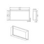 GRADE A1 - Brass Shower Niche 610 x 305mm - Arissa
