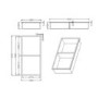 ONLY OPENED - Brushed Brass Shower Niche With Shelf 610 x 305mm- Arissa