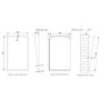 Rectangular Bronze Angled Bathroom Mirror 500 x 800mm - Arissa