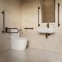Rectangular Bronze Angled Bathroom Mirror 500 x 800mm - Arissa