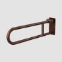 GRADE A1 - Bronze Folding Bathroom Grab Rail 600 x 160mm - Arissa