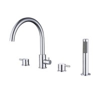 GRADE A1 - Chrome 4 Hole Bath Shower Mixer Tap - Arissa