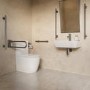 Gunmetal Grey Bathroom Grab Rail 700 x 77mm - Arissa