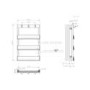 GRADE A1 - Black Towel Radiator with Hooks 800 x 500mm - Arizona