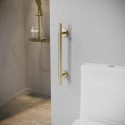 A1/ARIKBB450GR GRADE A1 - Brass Knurled Bathroom Grab Rail 450 x 77mm - Arissa