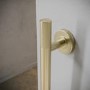 GRADE A1 - Brass Knurled Bathroom Grab Rail 450 x 77mm - Arissa