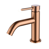 Brushed Bronze Cloakroom Mono Basin Mixer Tap - Arissa Brushed Bronze Cloakroom Mono Basin Mixer Tap - Arissa