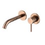 GRADE A1 - Brushed Bronze Wall Mounted Basin Mixer Tap - Arissa