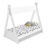 Arlo Grey and White Teepee Bed Frame with Pull Out Storage Drawers 