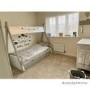 Arlo Grey and White Teepee Bed Frame with Pull Out Storage Drawers 
