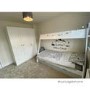 Arlo Grey and White Teepee Bed Frame with Pull Out Storage Drawers 