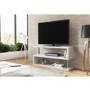 Artemis White High Gloss Geometric TV Stand - TV's up to 50"