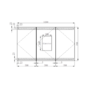 Refurbished Triple Door Mirrored Bathroom Cabinet with Lights Demister & Socket 1200 x 800mm - Artemis