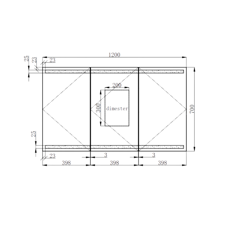 Refurbished Triple Door Mirrored Bathroom Cabinet with Lights Demister & Socket 1200 x 800mm - Artemis