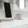 Refurbished Triple Door Mirrored Bathroom Cabinet with Lights Demister & Socket 1200 x 800mm - Artemis