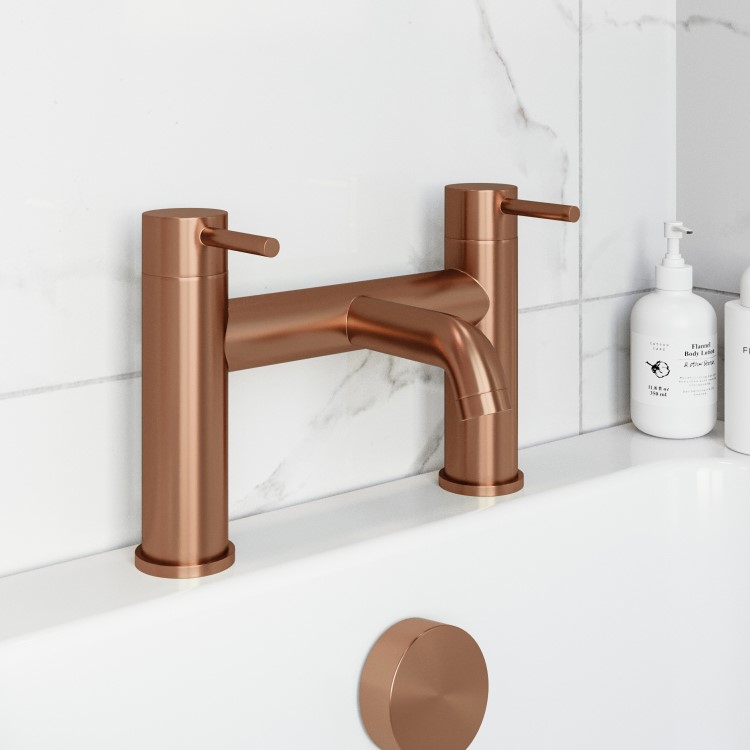Brushed Bronze Bath Mixer Tap - Arissa