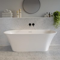 Freestanding Double Ended Bath 1650 x 740mm - Arya Freestanding Double Ended Bath 1650 x 740mm - Arya