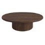 Large Walnut Oval Coffee Table - Arrezzo