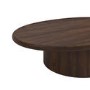 Large Walnut Oval Coffee Table - Arrezzo