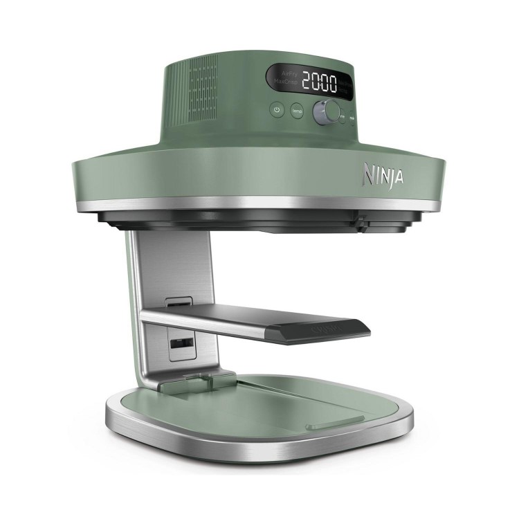 Ninja AS090UKGN CRISPi PRO 5-in-1 Glass Air Fryer – Moss Green  XL Healthy Air Fry Bake Roast & Crisp Cooking System