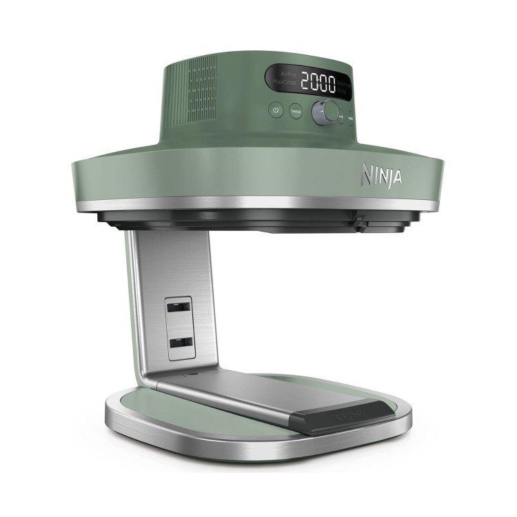 Ninja AS090UKGN CRISPi PRO 5-in-1 Glass Air Fryer – Moss Green  XL Healthy Air Fry Bake Roast & Crisp Cooking System