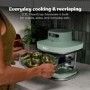 Ninja AS090UKGN CRISPi PRO 5-in-1 Glass Air Fryer – Moss Green  XL Healthy Air Fry Bake Roast & Crisp Cooking System