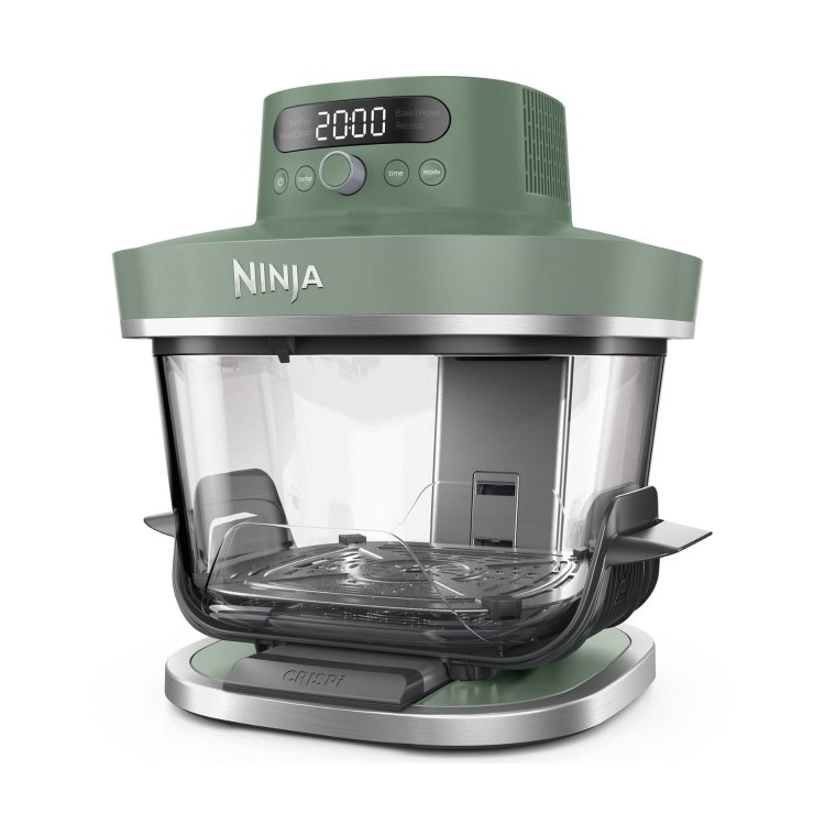 Ninja AS090UKGN CRISPi PRO 5-in-1 Glass Air Fryer – Moss Green  XL Healthy Air Fry Bake Roast & Crisp Cooking System