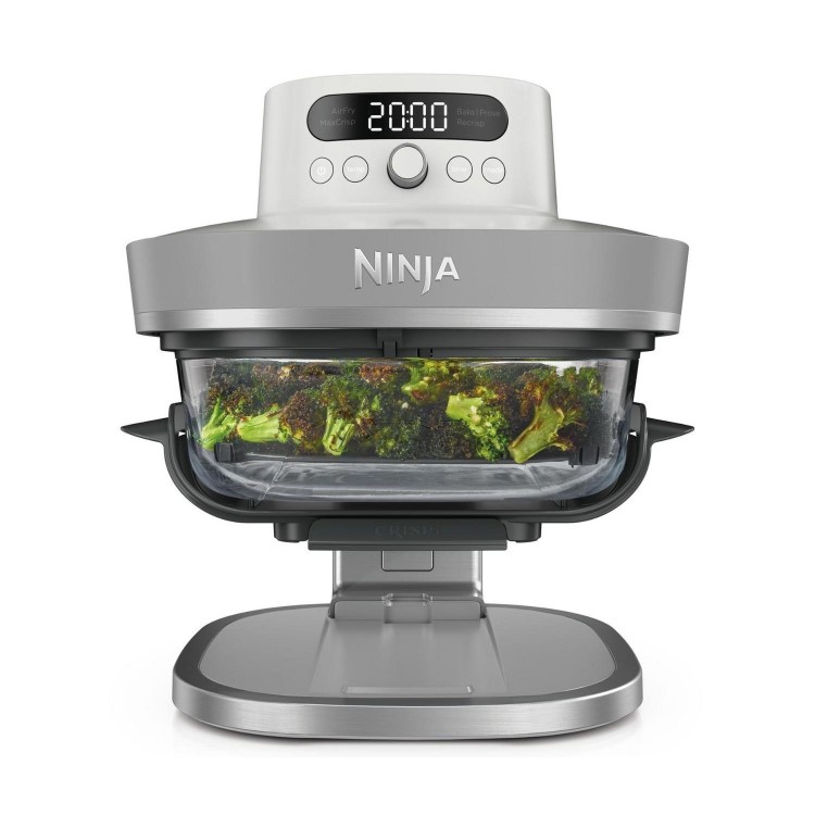 Ninja AS090UKWH CRISPi PRO 5-in-1 Glass Air Fryer – White  Air Fry Roast Bake Reheat & Dehydrate Healthy Crispy Cooking