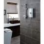 GRADE A1 - Triton Aspirante 9.5kw Electric Shower - Brushed Steel