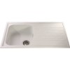 GRADE A1 - CDA AS1WH Asterite Composite White 1.0 Bowl Sink