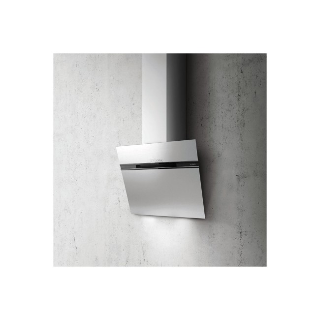 Refurbished Elica ASC-LED-60-SS Ascent 60cm Angled Cooker Hood Stainless Steel
