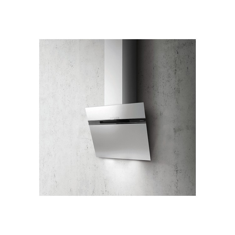Refurbished Elica ASC-LED-60-SS Ascent 60cm Angled Cooker Hood Stainless Steel