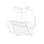Refurbished Elica ASC-LED-60-SS Ascent 60cm Angled Cooker Hood Stainless Steel