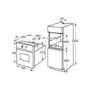 Refurbished Amica ASC360SS 60cm Single Built In Electric Oven with Pyrolytic Cleaning Stainless Steel