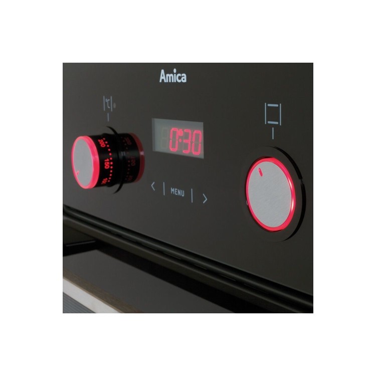 Amica ASC420BL 10 Function 65L Electric Single Oven - Black