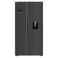 Beko 576 Litre Side by Side American Fridge Freezer with HarvestFresh™ - Black Steel