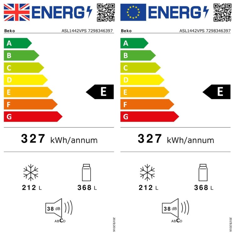 Beko 580 Litre Side by Side American Fridge Freezer with NeoFrost™ - Stainless Steel
