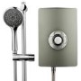 GRADE A1 - Triton Aspirante 8.5kw Gun Metal Electric Shower