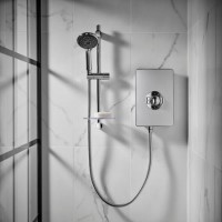 GRADE A1 - Triton Aspirante 9.5kw Electric Shower - Brushed Steel
