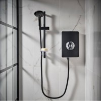ONLY OPENED - Triton Aspirante 9.5kw Black Electric Shower 