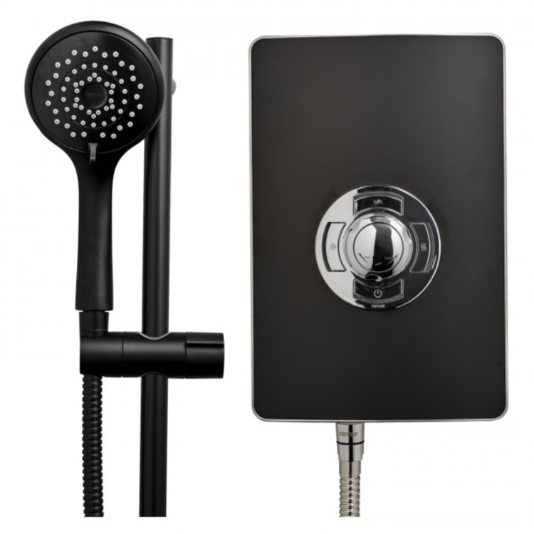ONLY OPENED - Triton Aspirante 9.5kw Black Electric Shower 