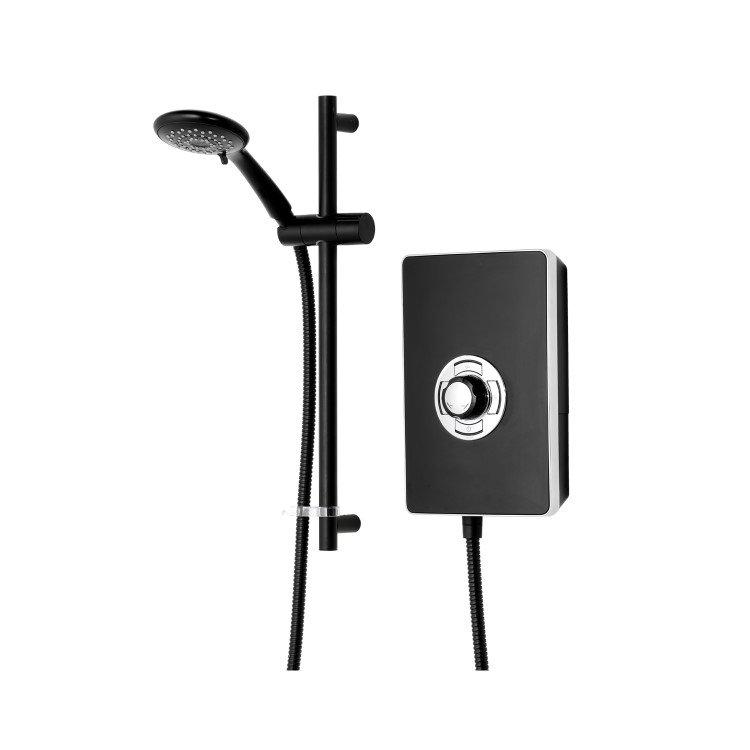 ONLY OPENED - Triton Aspirante 9.5kw Black Electric Shower 