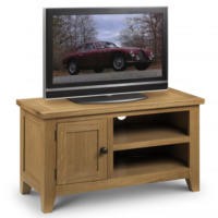 Julian Bowen Astoria TV Unit In Waxed Oak 