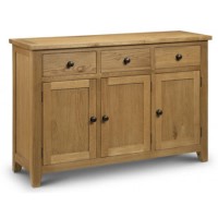 Waxed Oak Sideboard with Storage - Julian Bowen Astoria