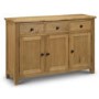 Waxed Oak Sideboard with Storage - Julian Bowen Astoria