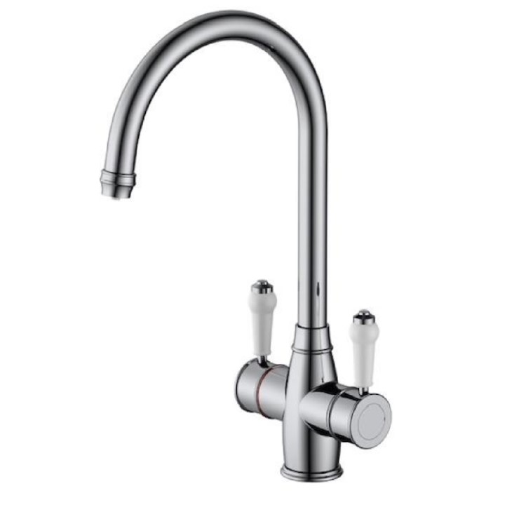 Chrome 3 in 1 Boiling Hot Kitchen Mixer Tap with 3L Boiler and Filter - Pronto Astrid